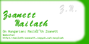 zsanett mailath business card